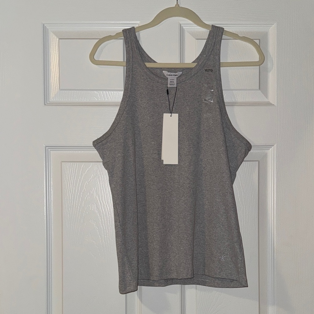 Calvin Klein Size XL Women’s Gray Tank Top Brand New With Tags